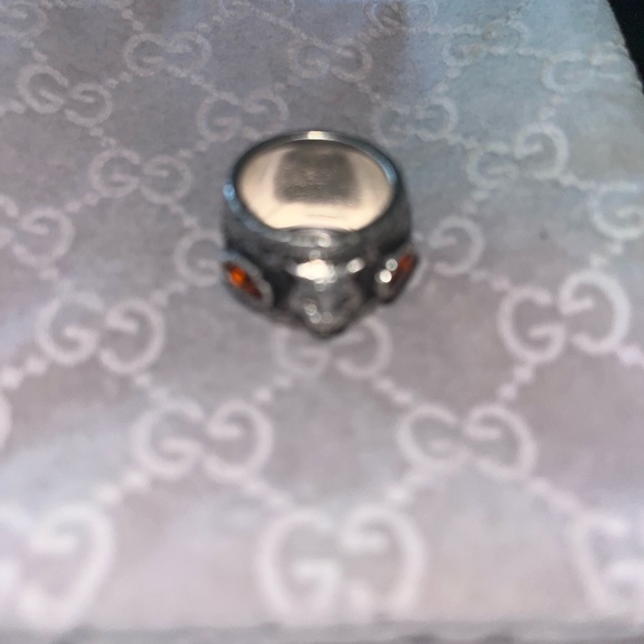 Gucci feline ring with orange crystals - Picture 2 of 3